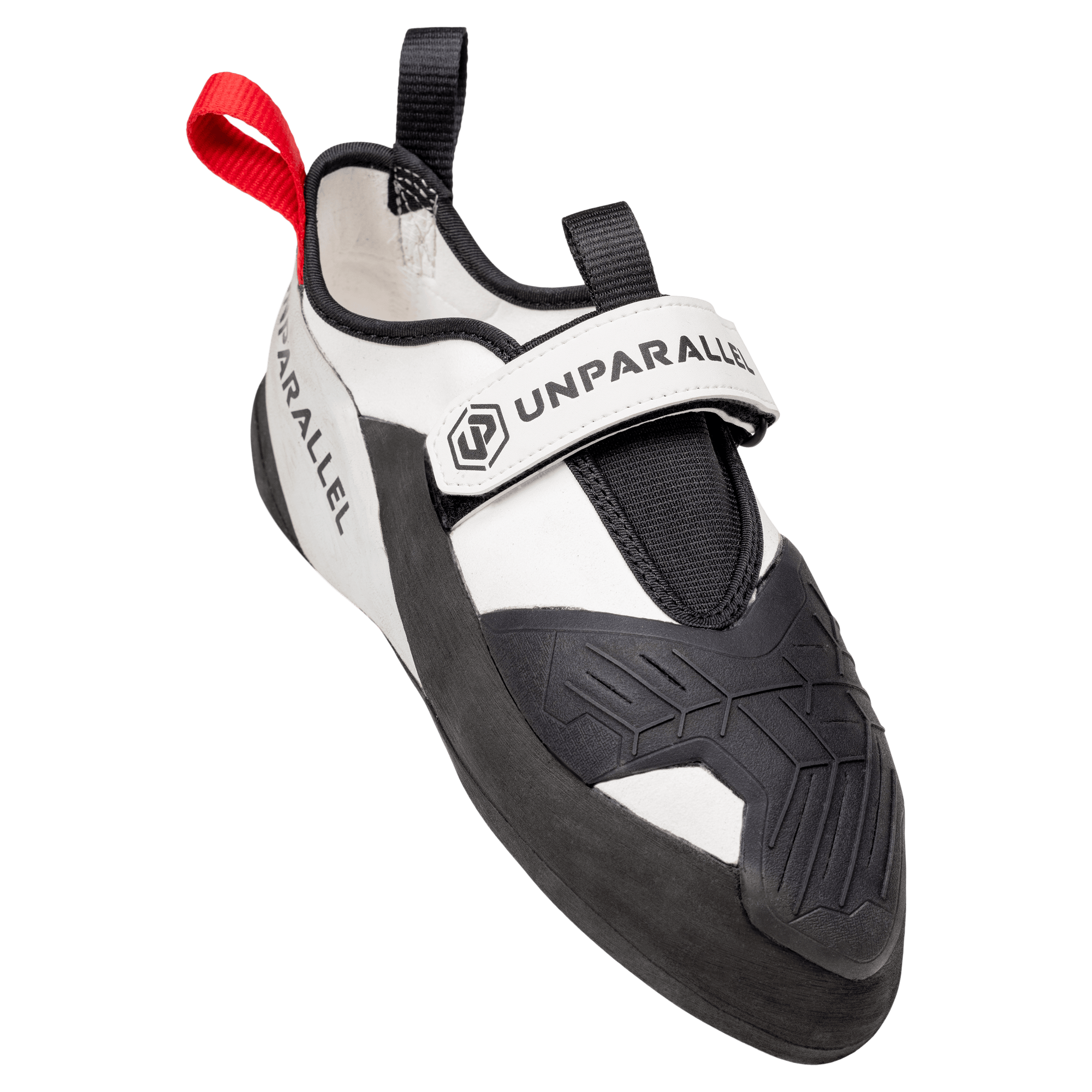 Unparallel Qubit climbing shoes in black and white