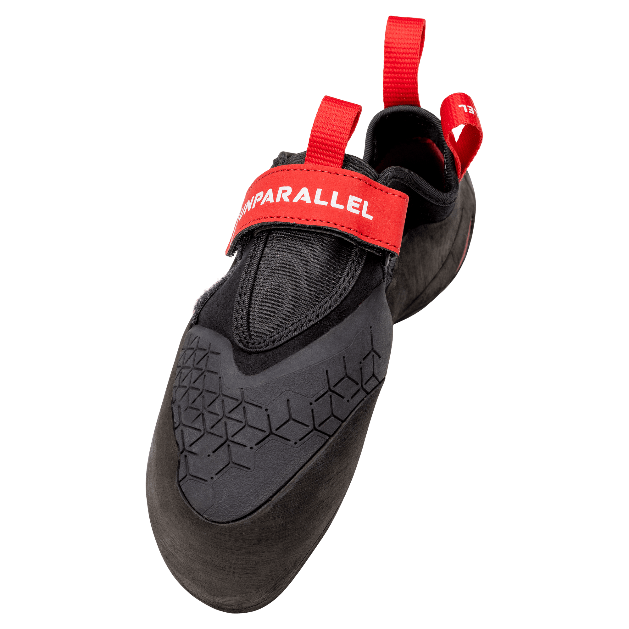 Unparallel Flagship Pro climbing shoes in red and black
