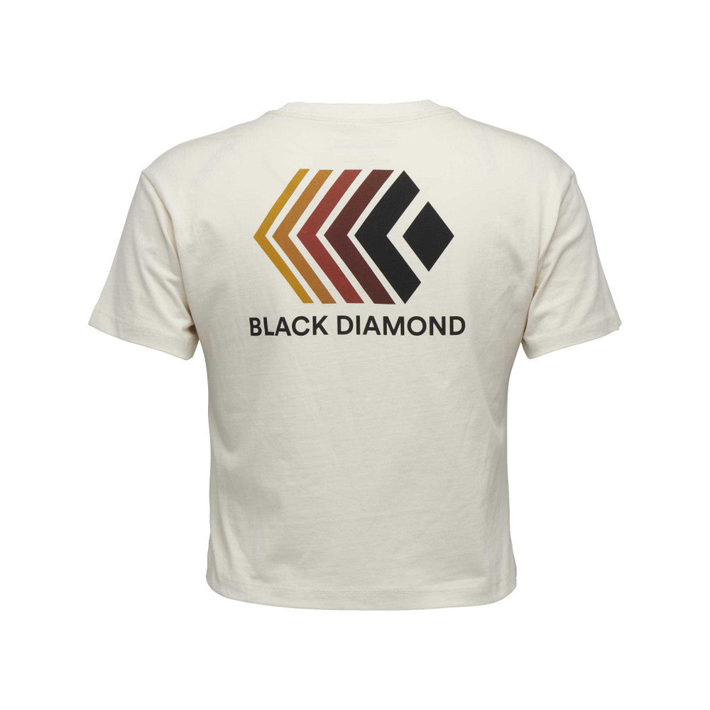 Black Diamond Faded Crop Tee - Women&#39;s in off white