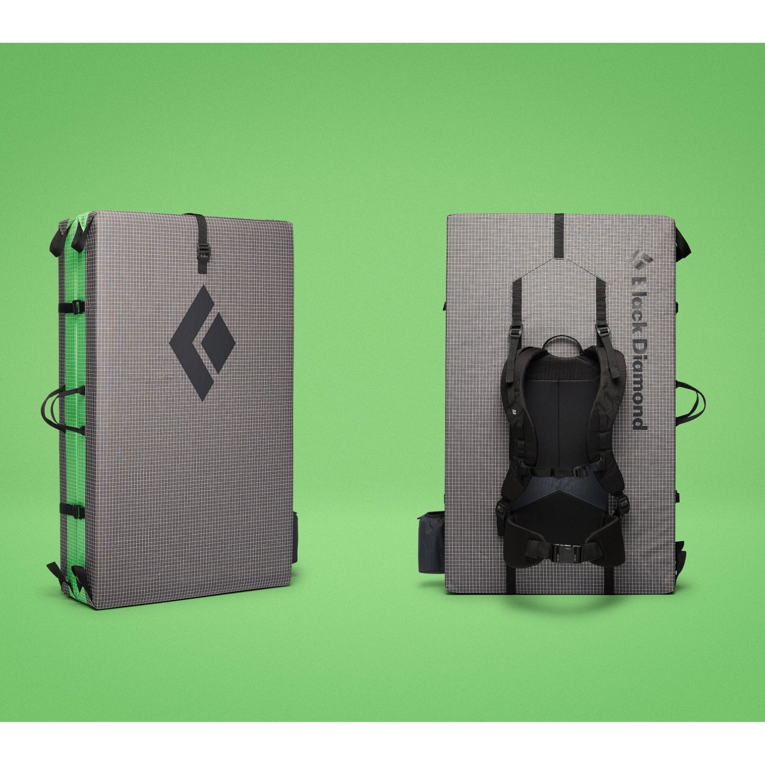 Black Diamond Erratic Crash Pad in green and grey