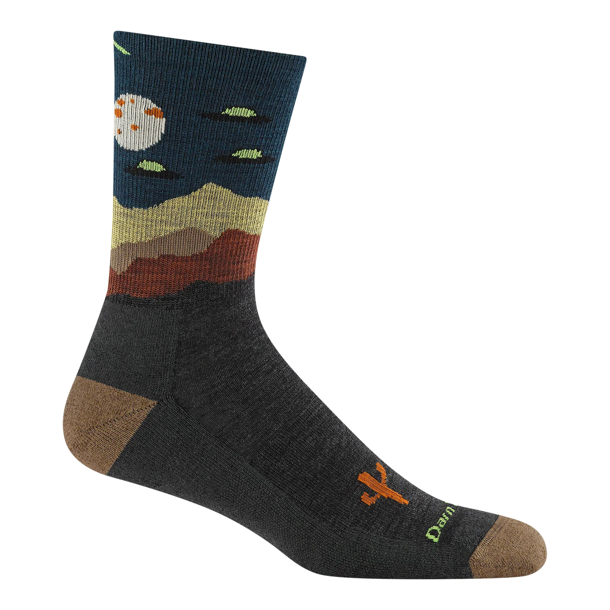 Darn Tough Mens Spaced Out Micro Crew Lightweight Hiking Sock