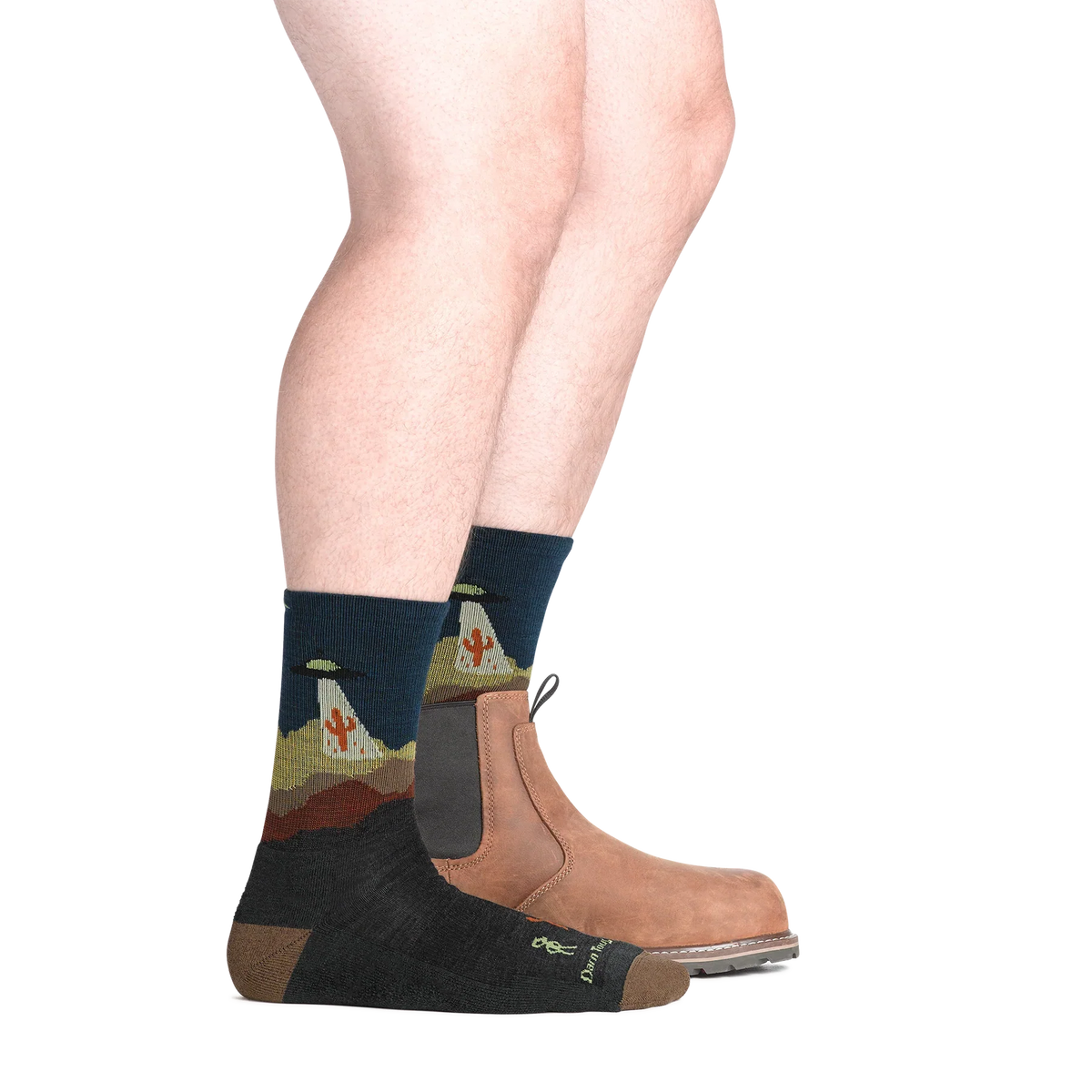 Darn Tough Mens Spaced Out Micro Crew Lightweight Hiking Sock