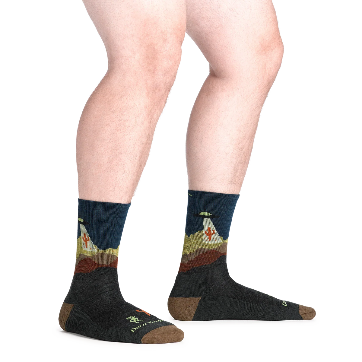 Darn Tough Mens Spaced Out Micro Crew Lightweight Hiking Sock