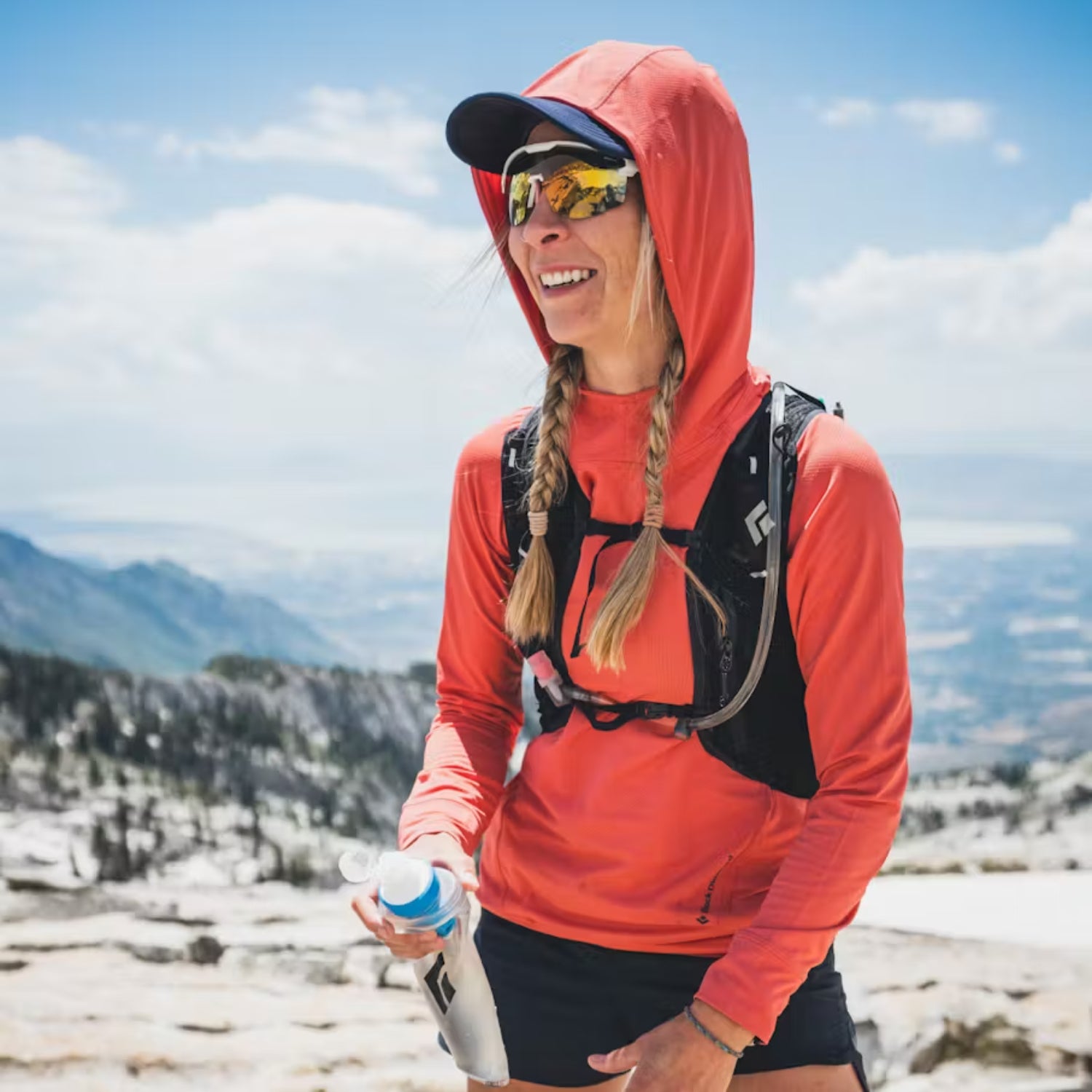 Black Diamond Alpenglow Hoody - Womens in baja sunrise