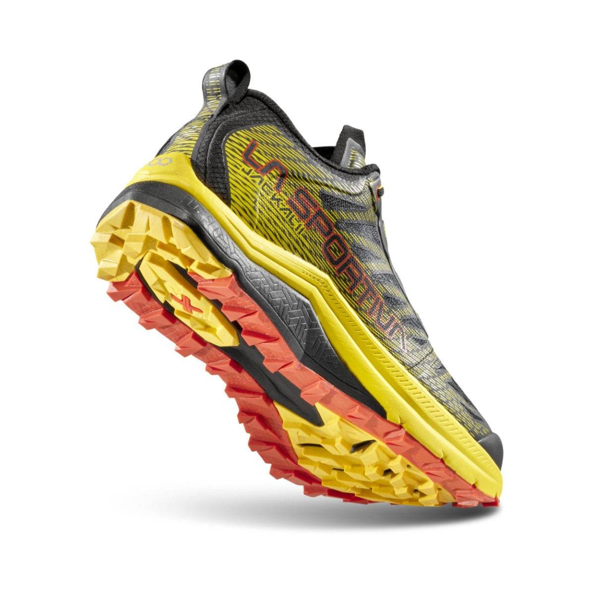 La Sportiva Jackal II black yellow running shoes 