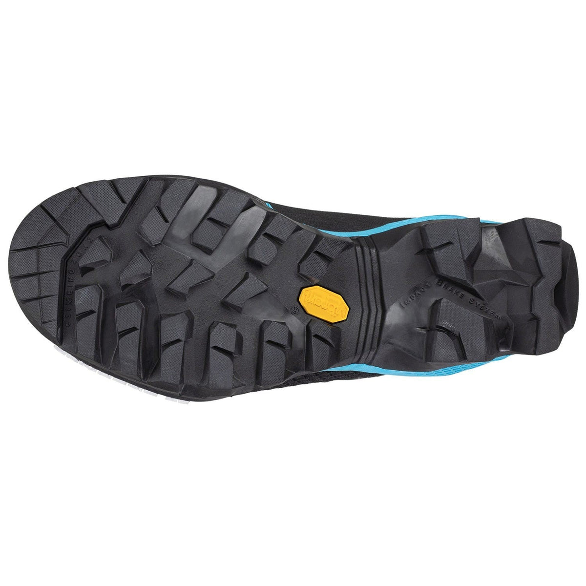 La Sportiva Aequilibrium LT GTX Womens black hibiscus view of rubber sole