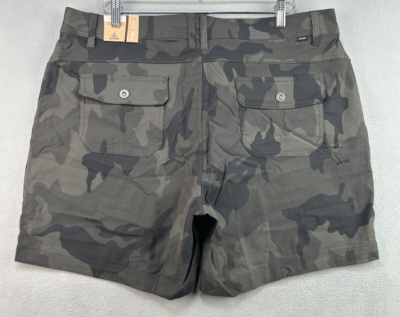 Prana Halle Short II Women's 6 Charcoal Camo