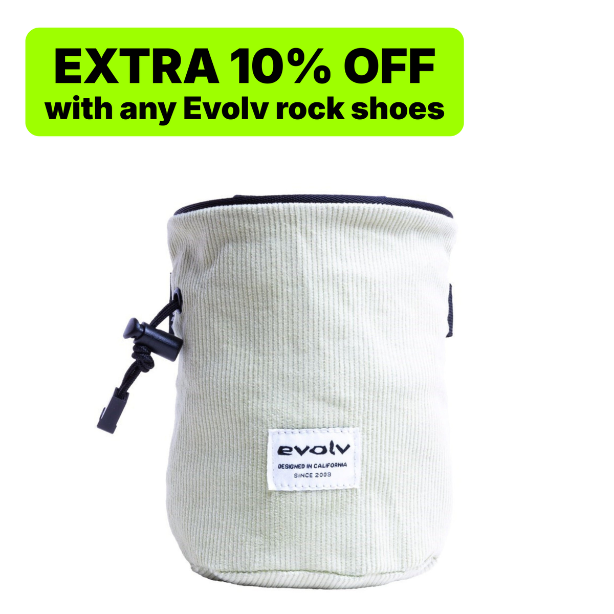 Evolv Corduroy Chalk Bag - Sage