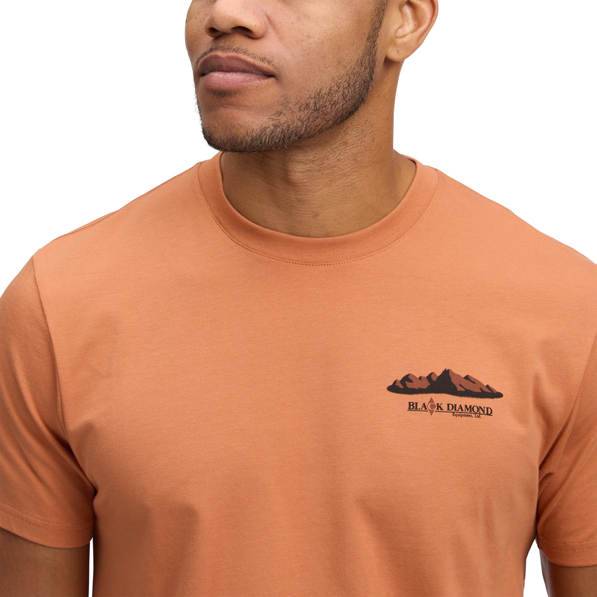 Black Diamond M MNTNSCAPE SS TEE Sample S25 - Size Medium - Moab Brown