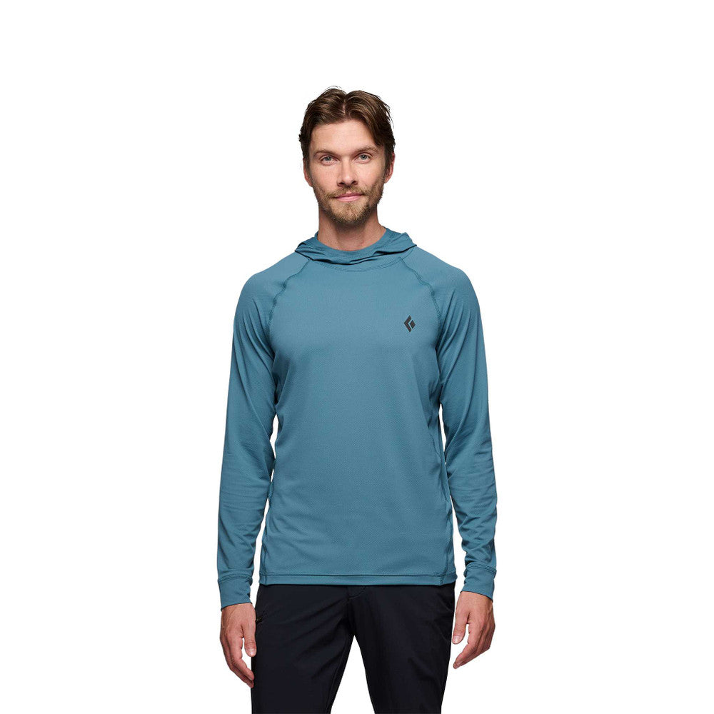 Black Diamond Alpenglow mens Hoody in creek blue
