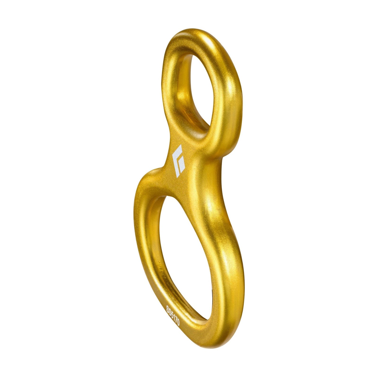Black Diamond Super 8 abseil device, in gold colour