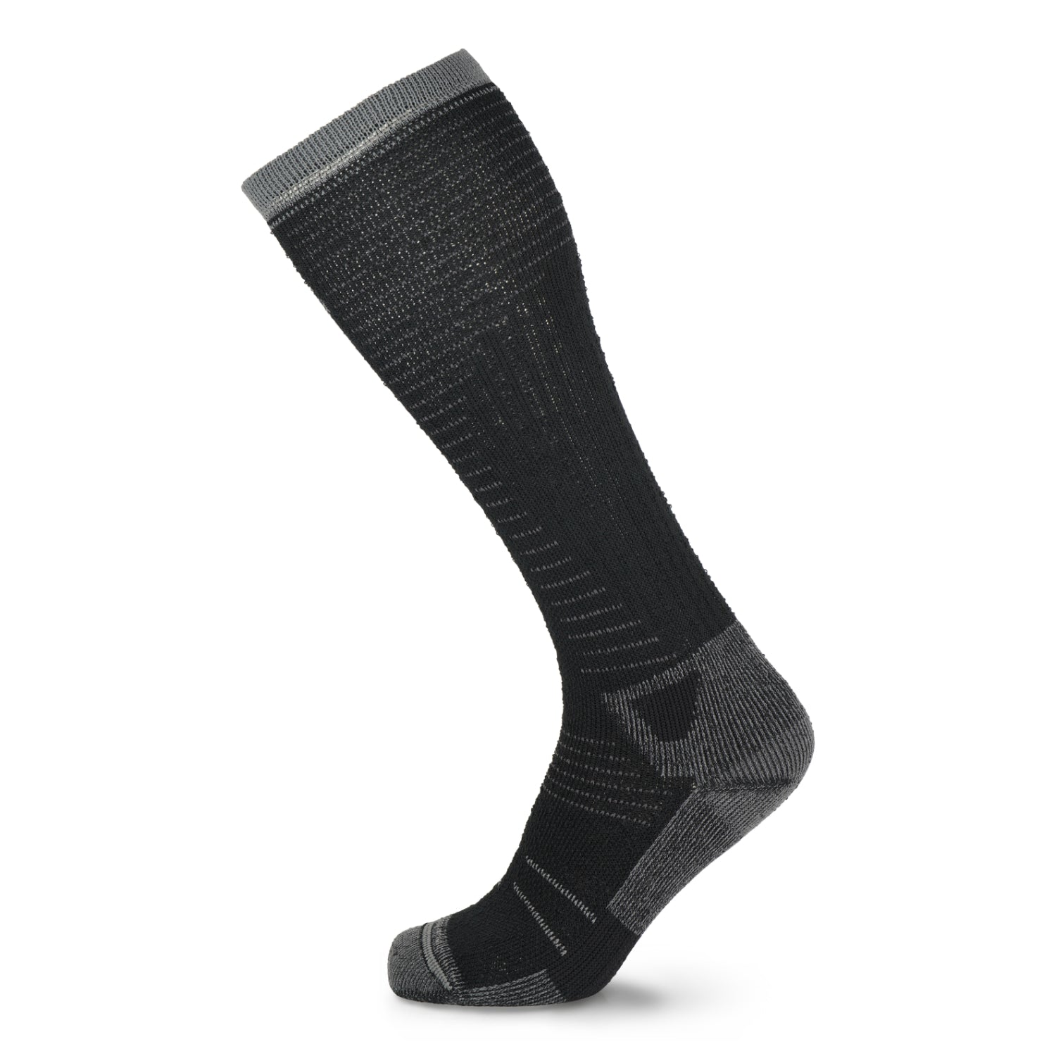 Lorpen Pro Trek Heavyweight Overcalf Sock in black on a white background