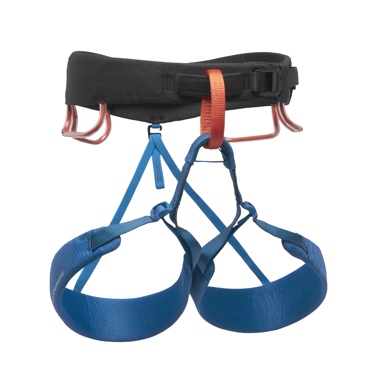 black diamond momentum harness in kingfisher colour