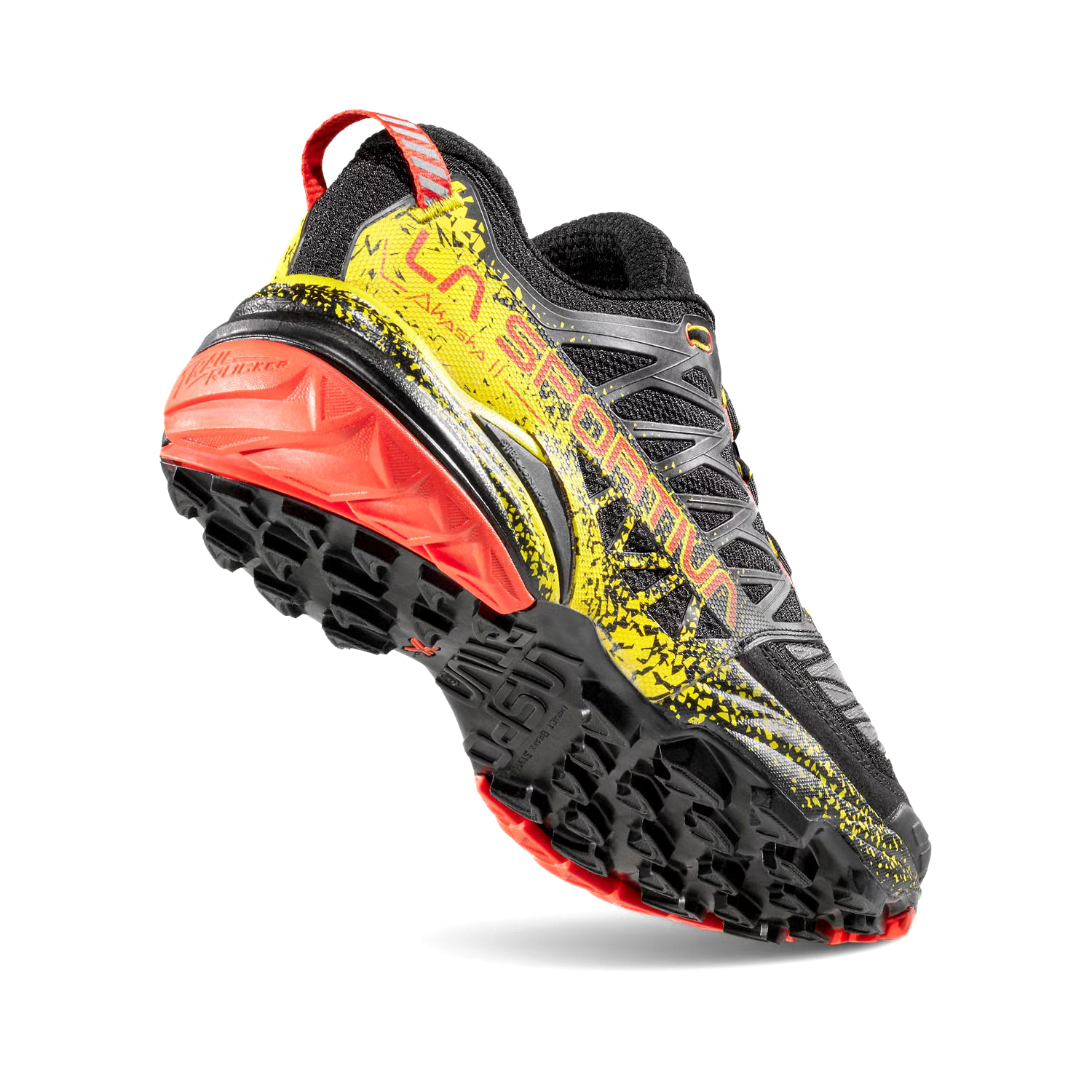 La Sportiva Akasha II in black and yellow colour