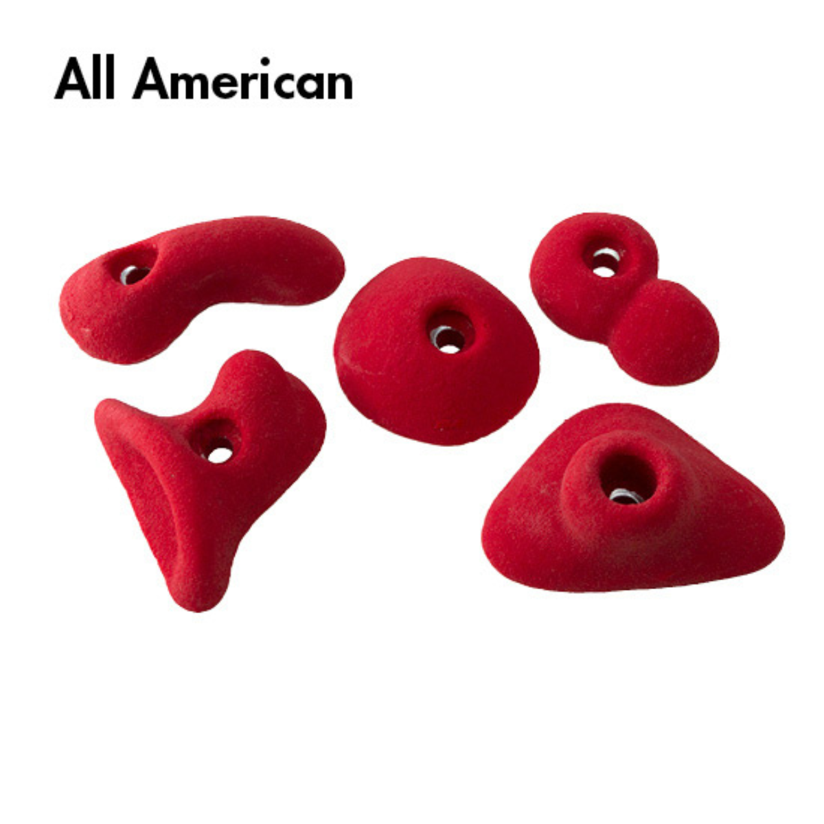 Metolius All American Climbing Holds Bundle (RED)