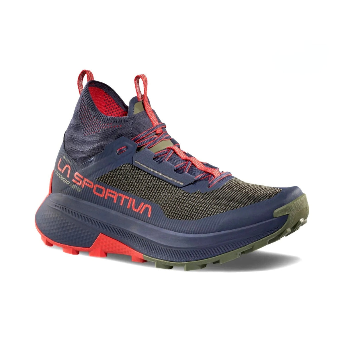 La Sportiva hiking shoe on a white background
