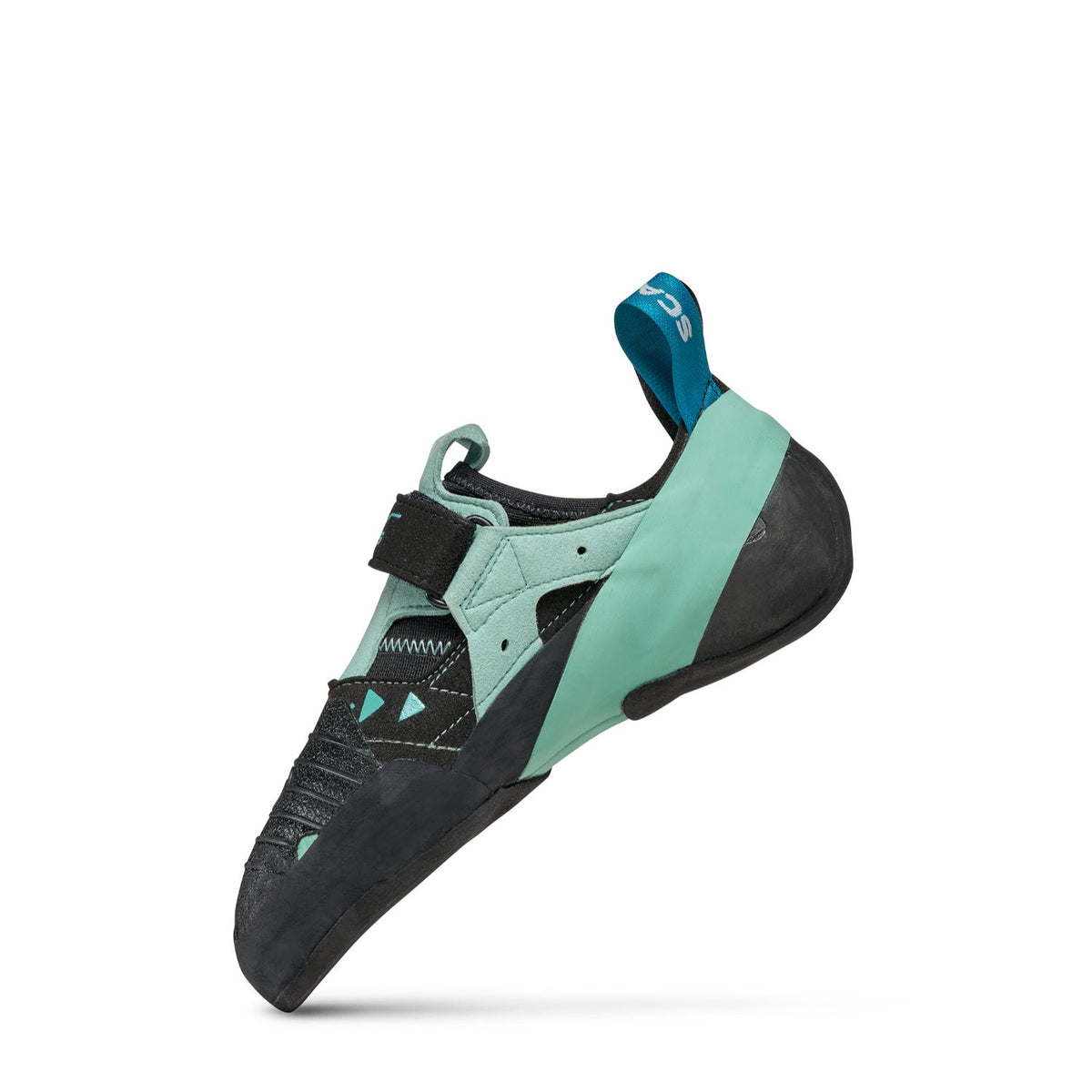 Scarpa Instinct VS Womens black, aqua. side view