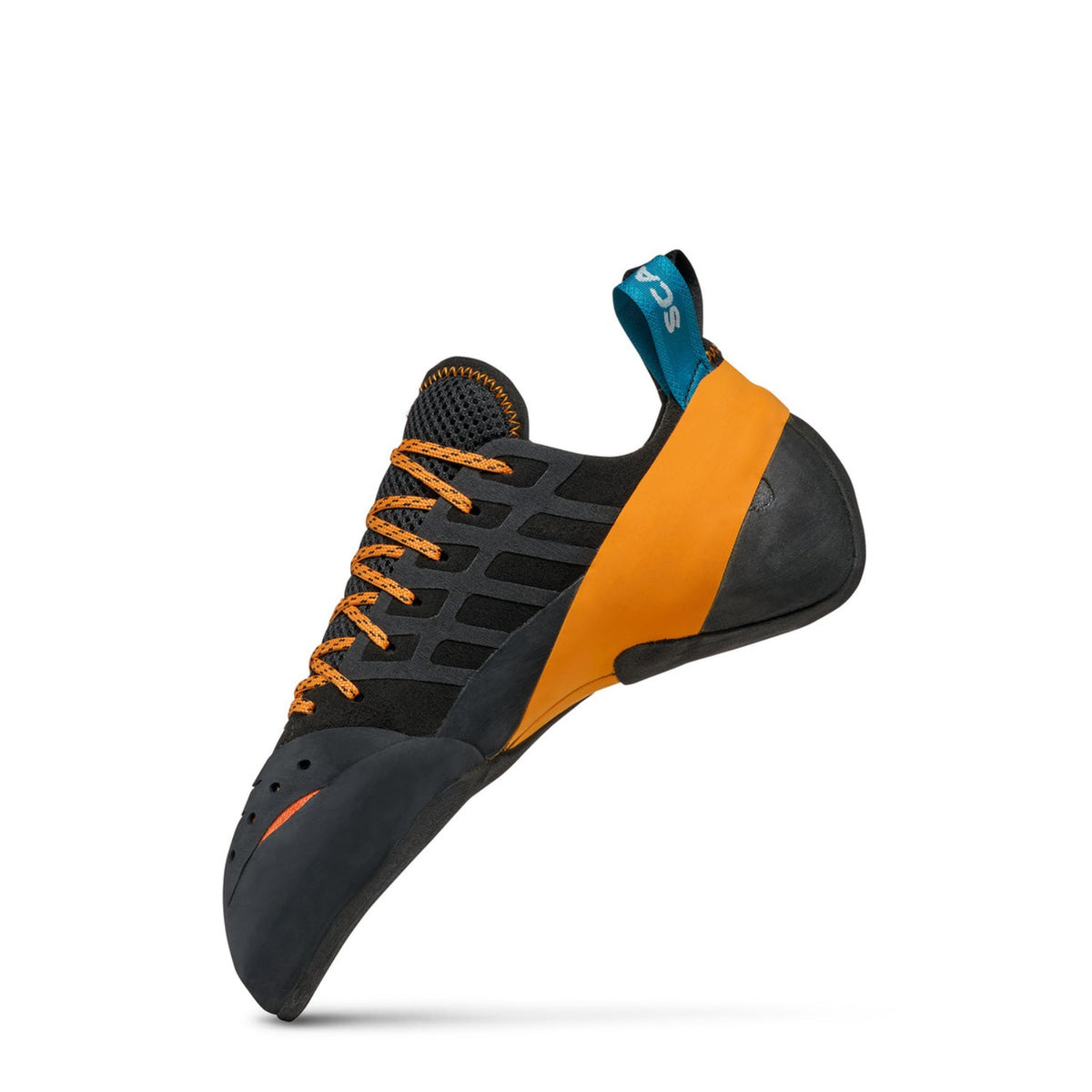 Scarpa Instinct Lace black orange. inside of foot