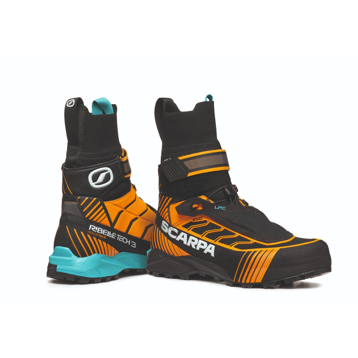 Scarpa Ribelle Tech 3 HD mens mountain boots in orange and black 