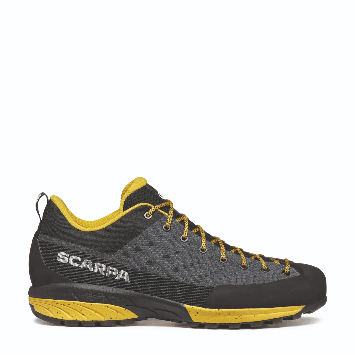 Scarpa Mescalito Planet approach shoes in grey/curry colour