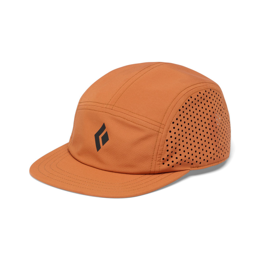 Black Diamond 5-Panel Synthetic Cap in moab brown colour with black logo