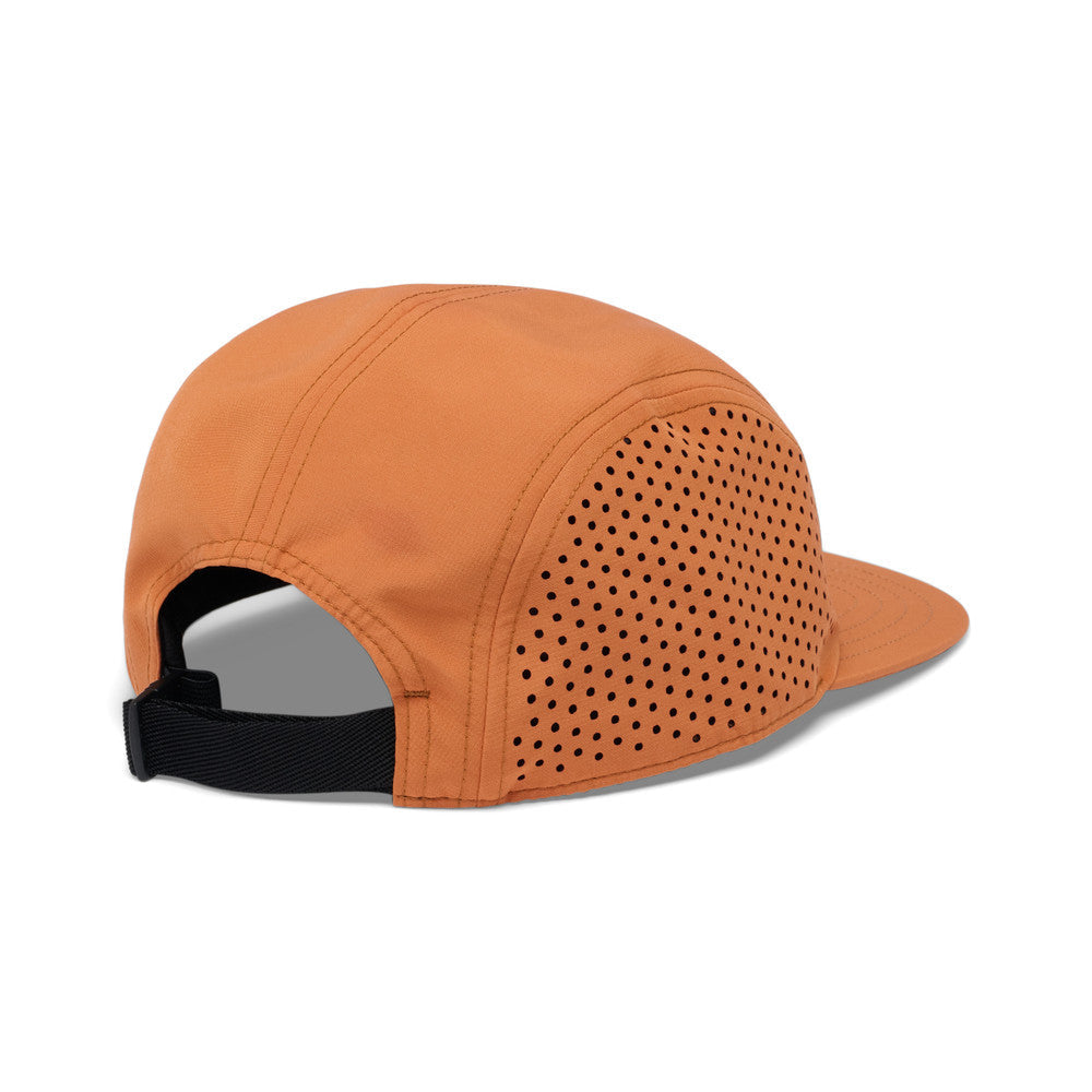 Black Diamond 5-Panel Synthetic Cap in moab brown colour with black logo
