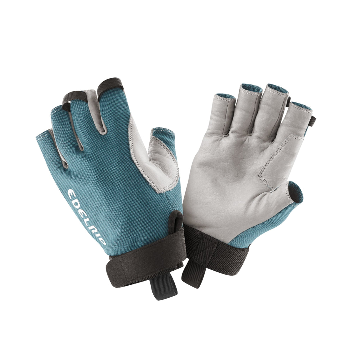 Pair of Edelrid Work Gloves Open showing front and back sides