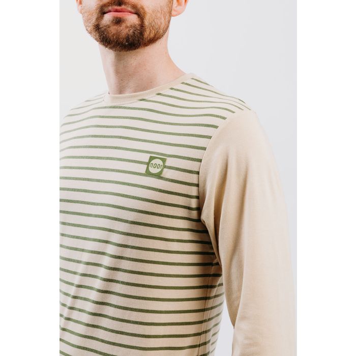Moon Striped Long Sleeve Tech T-Shirt - Men's