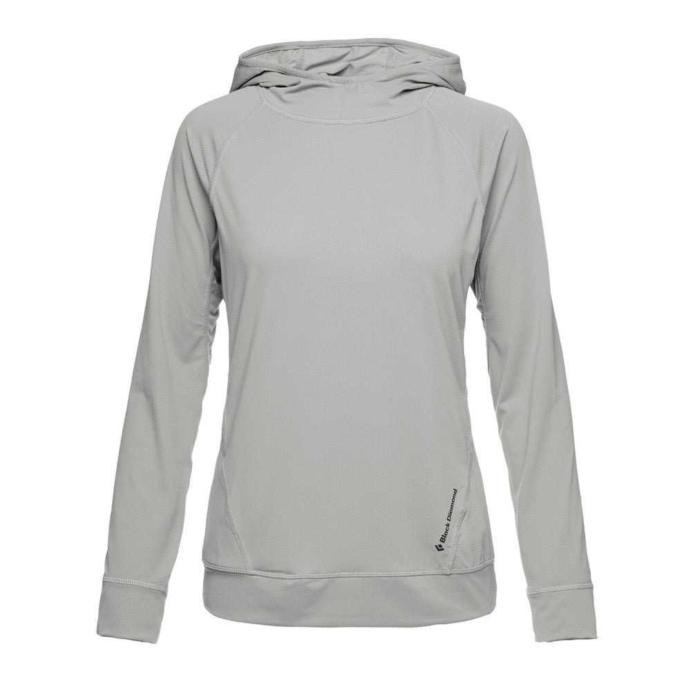 Black Diamond Alpenglow Hoody - Womens in pewter