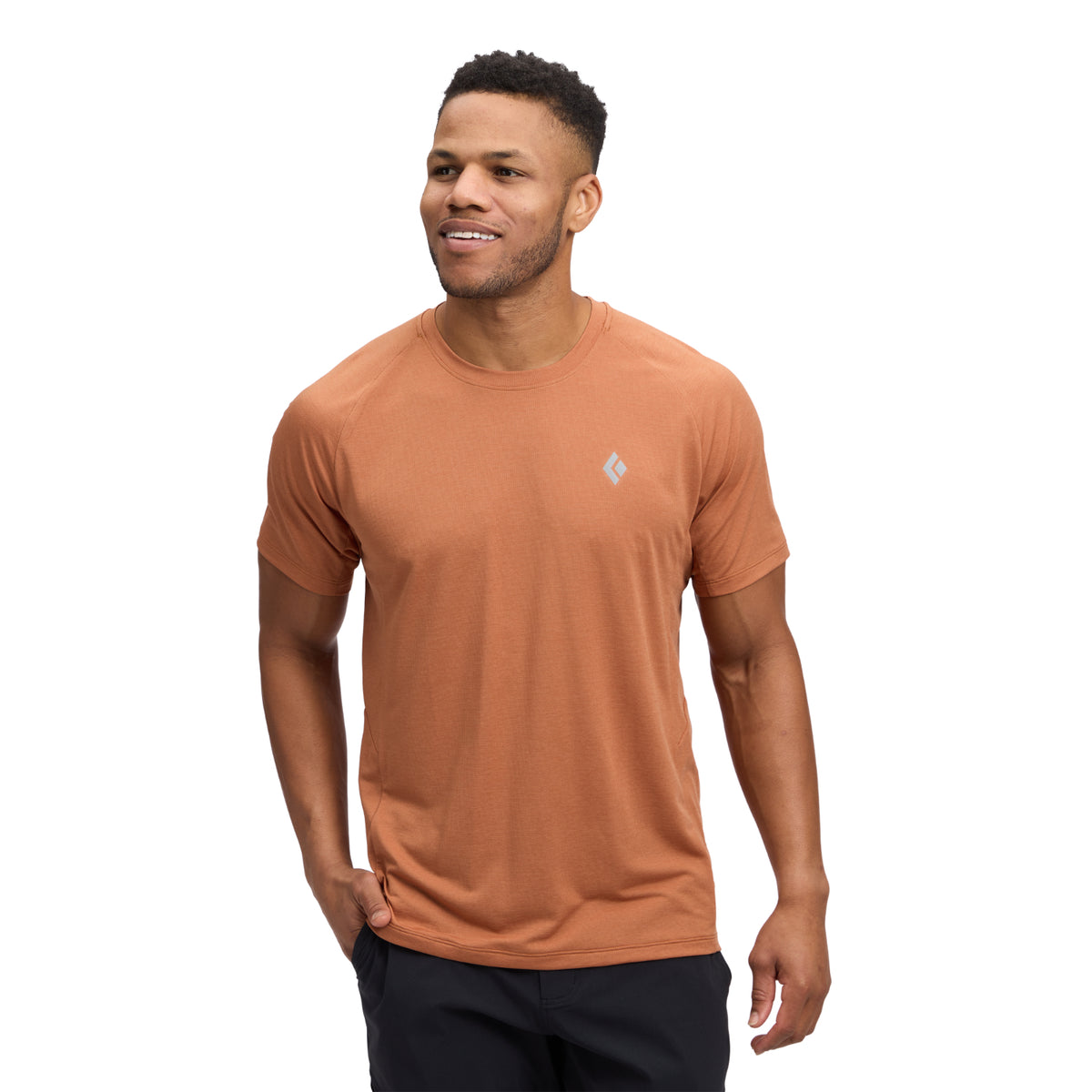 Black Diamond Lightwire SS Tech Tee - Men&#39;s in moaby brown