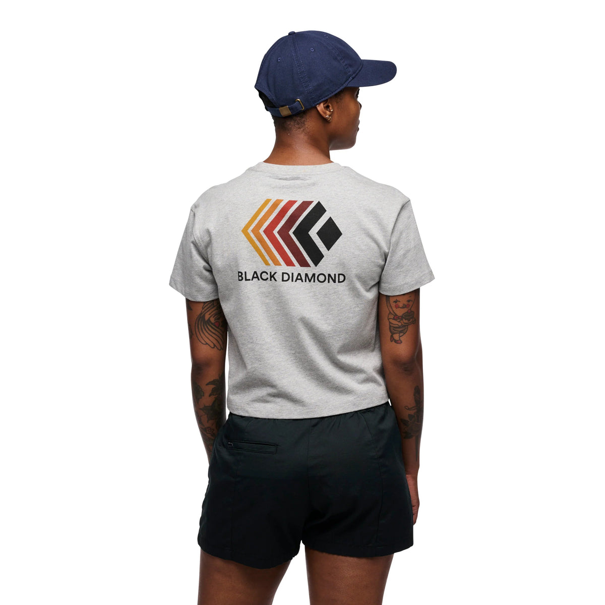 Black Diamond Faded Crop Tee - Women's
