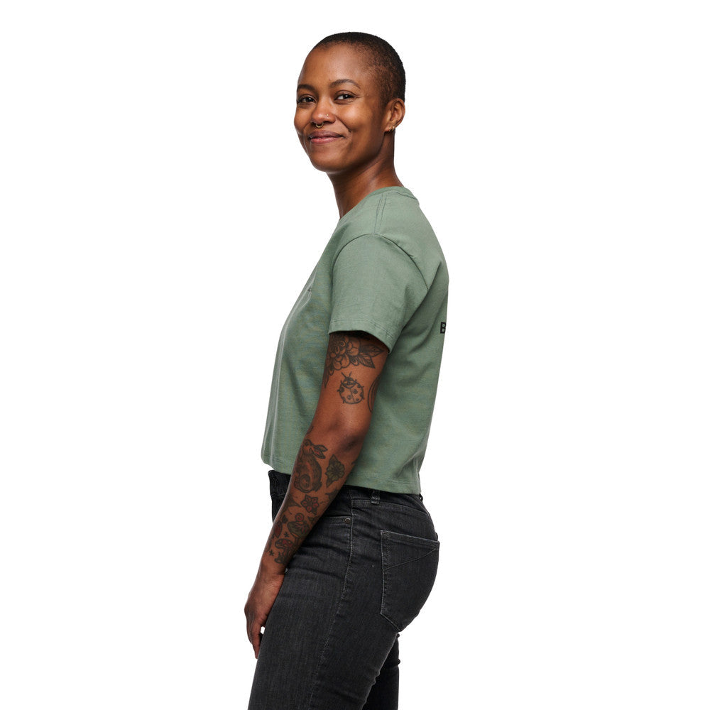 Black Diamond Faded Crop Tee - Women's