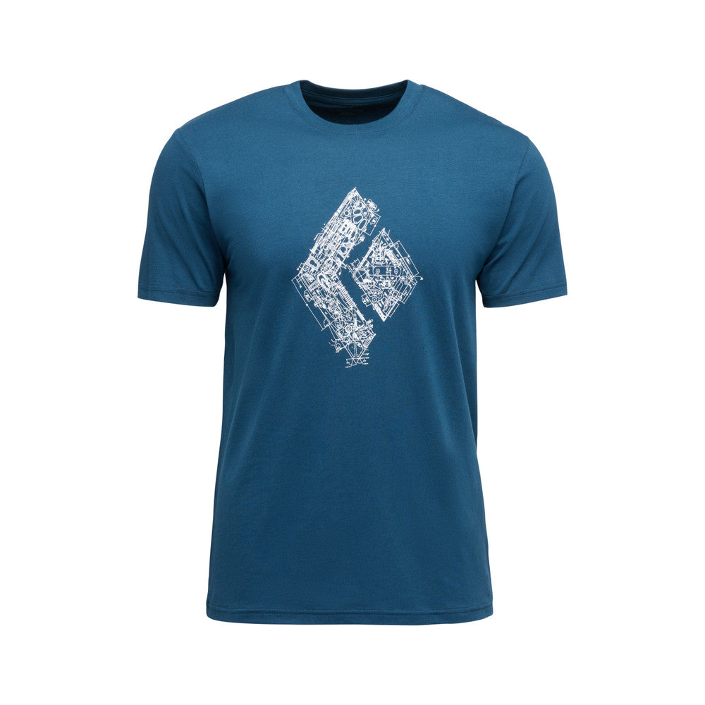 Black Diamond Engineered Short Sleeve Tee - Mens indigo