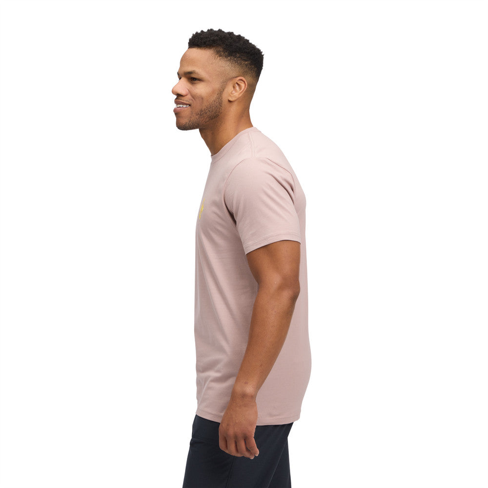 Black Diamond Shredded Short Sleeve Tee - Men's - Pale Mauve
