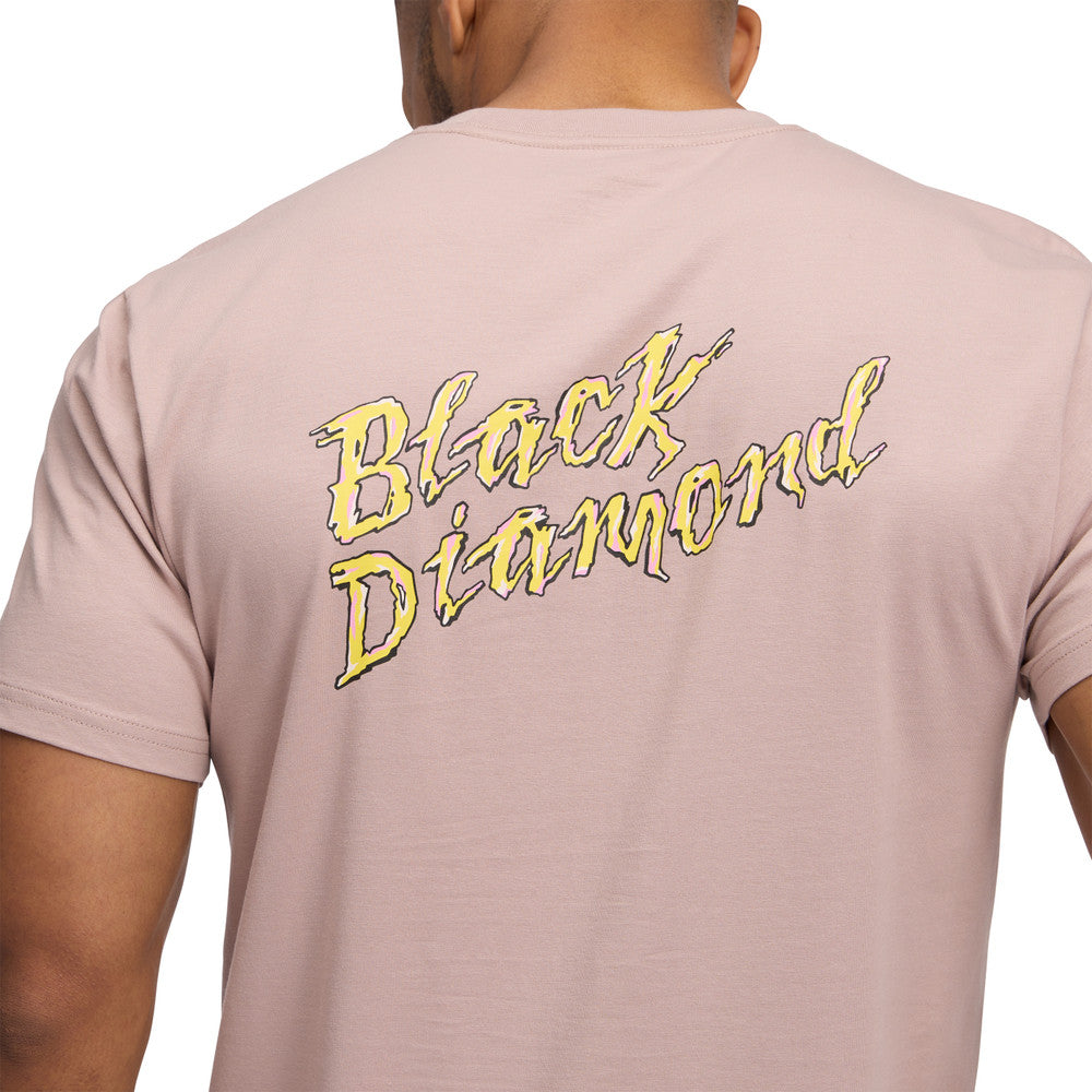 Black Diamond Shredded Short Sleeve Tee - Men's - Pale Mauve