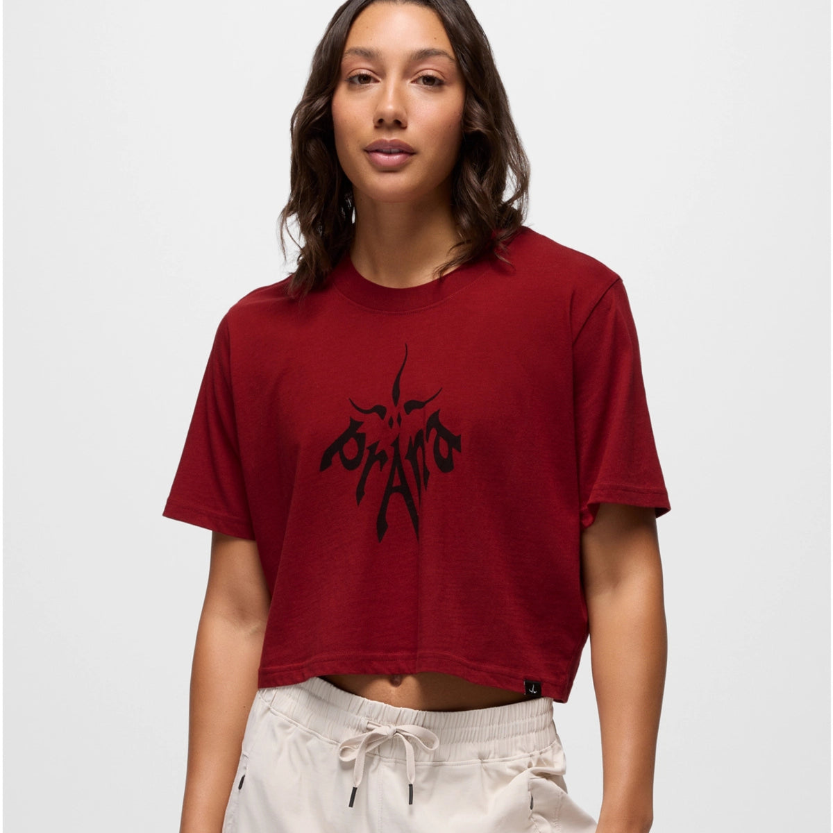 Prana Heritage Graphic Crop T-Shirt - Canvas