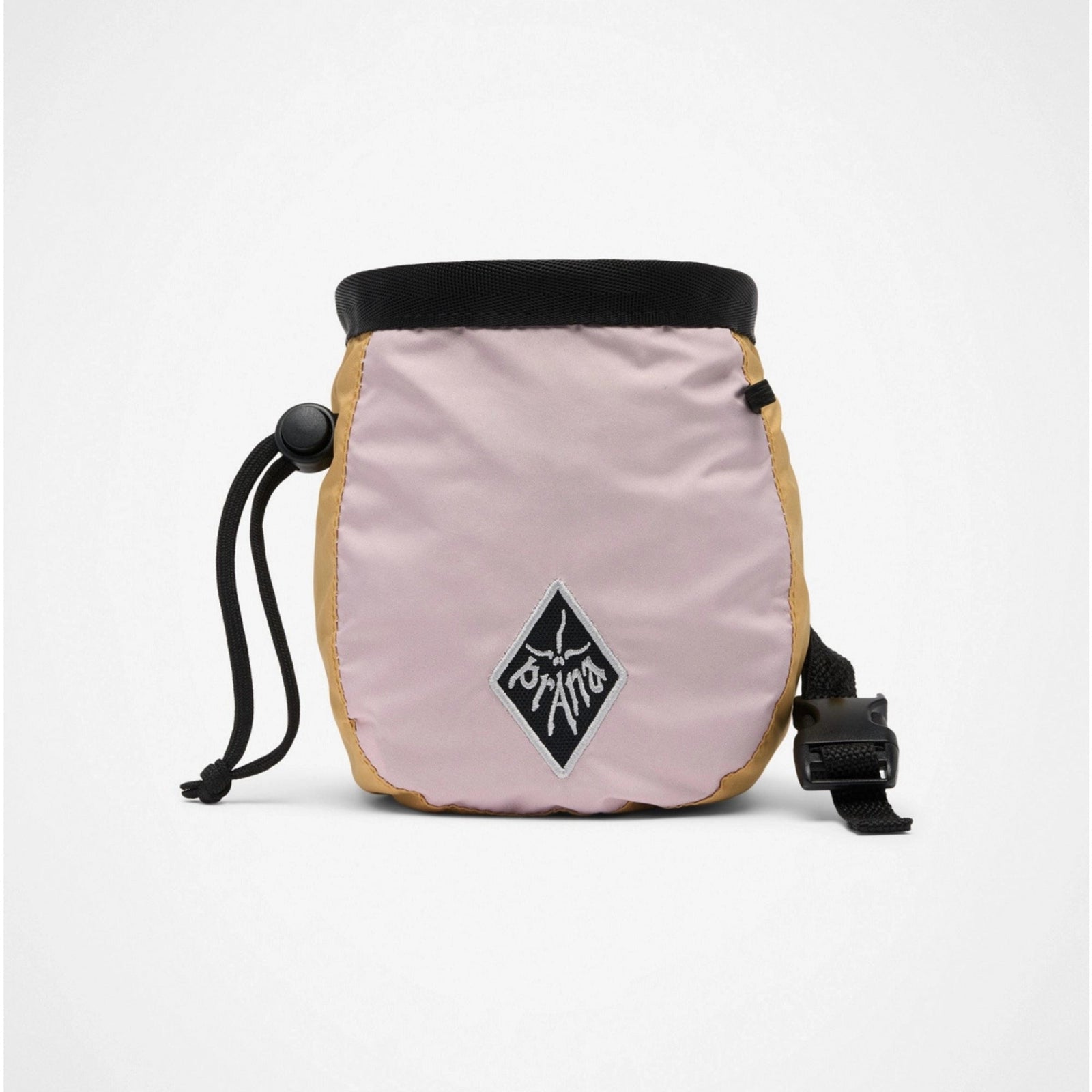 Chalk bag with a logo on a white background