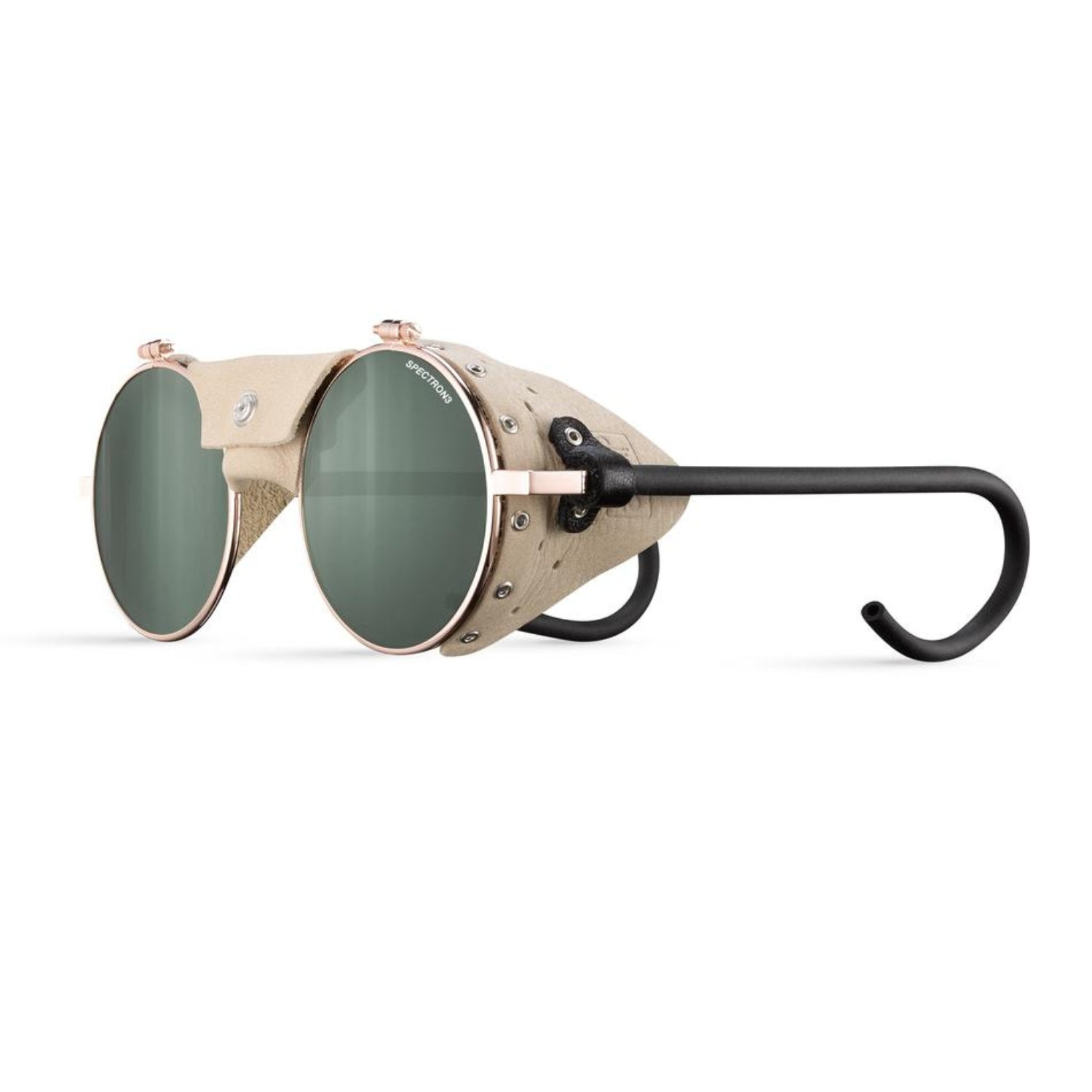 Sunglasses with a unique design on a white background