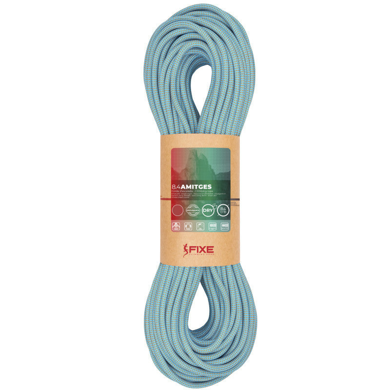 Fixe Amitges 8.4mm climbing rope in blue