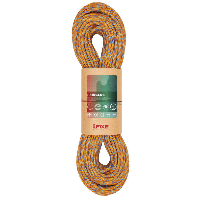 Fixe Riglos 8.4mm climbing rope in orange