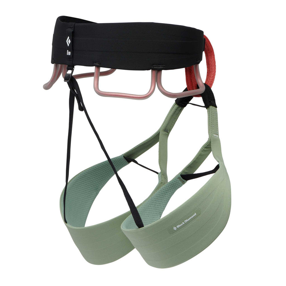 Black Diamond WOMEN'S SOLUTION HARNESS in sage green