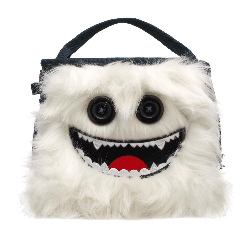 8BPlus Herman Boulder Chalk Bucket, front view in white with Black button eyes