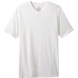 Prana V-Neck T-Shirt Mens - Size S - White