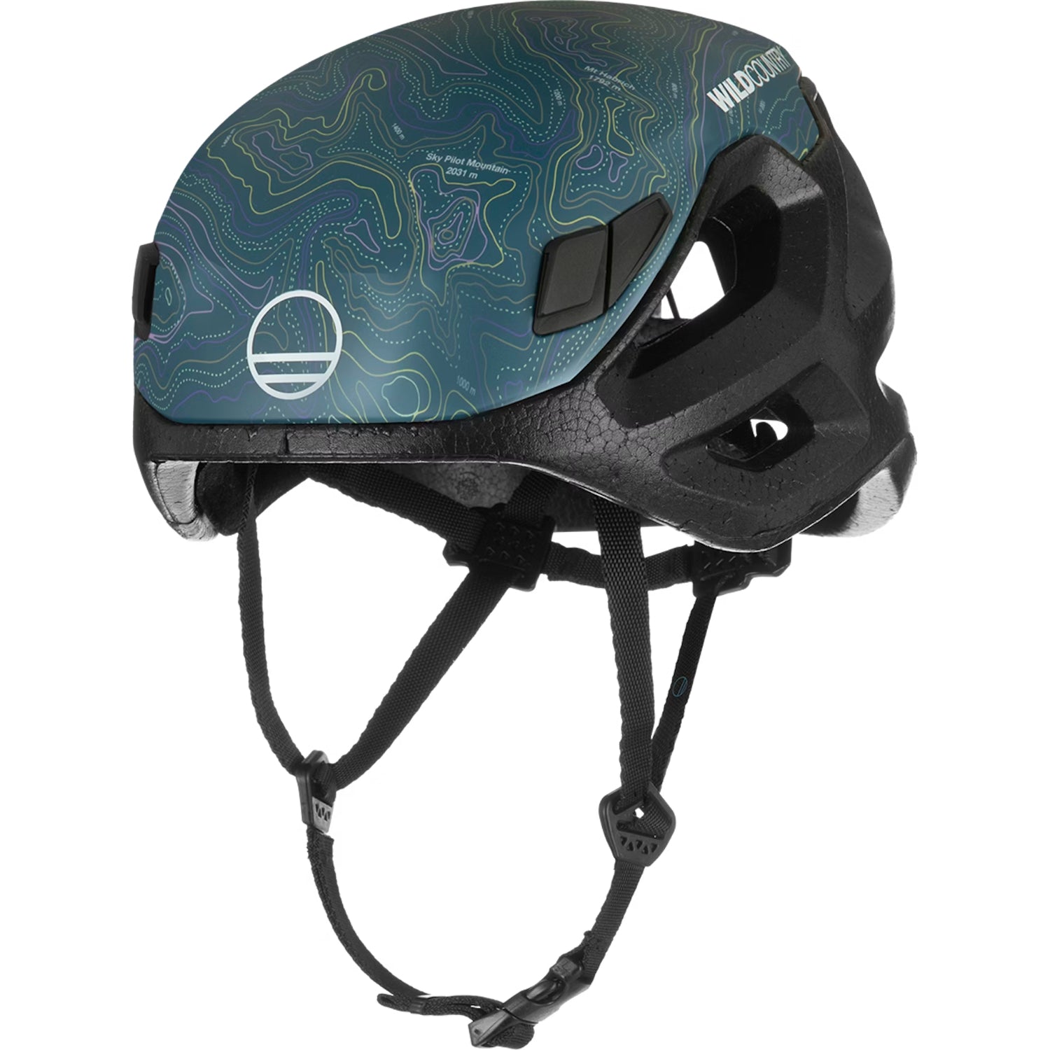 Wild Country Session Helmet in green with pattern