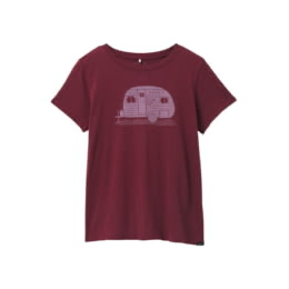 Prana WOMEN'S JOURNEYMAN 2.0  - Womens S - Maroon Happy Camper