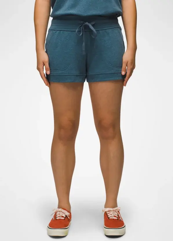 Prana COZY UP SHORT - Womens S - High Tide Heather