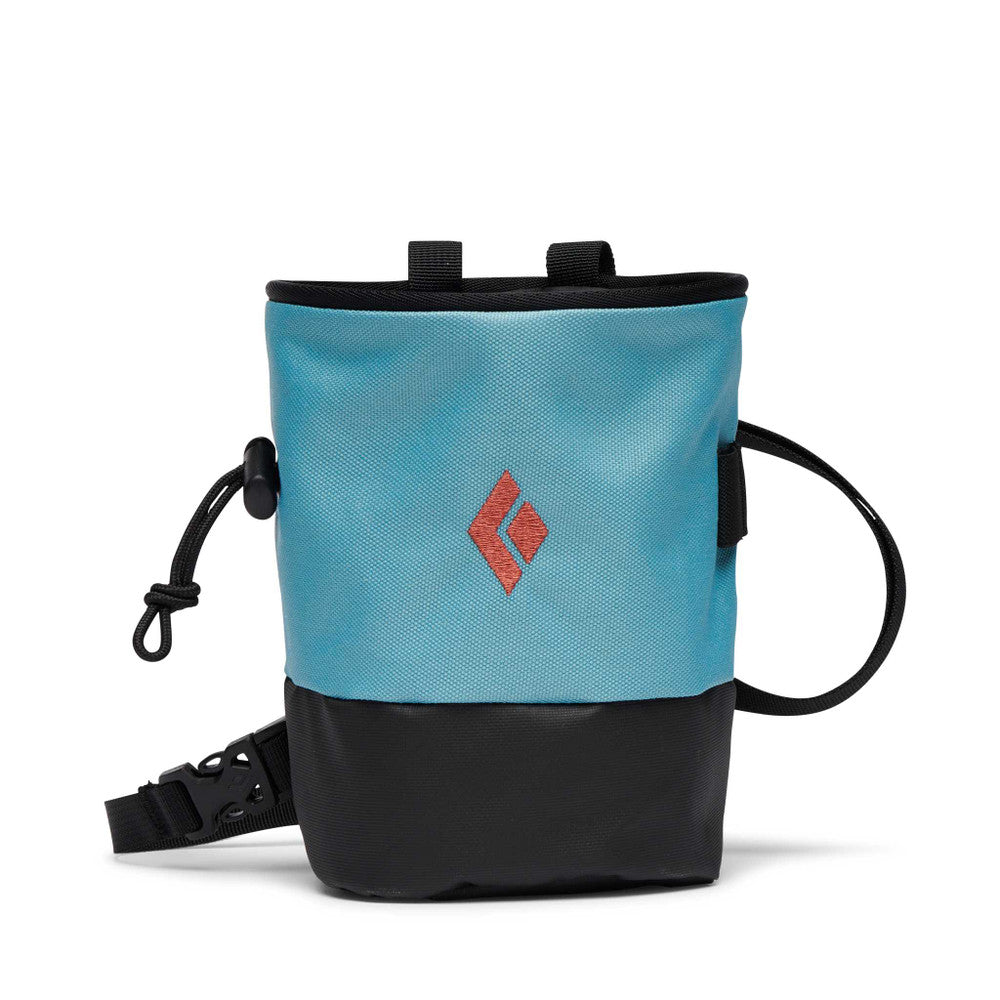 Black Diamond Mojo Zip Chalk Bag in glacier colour