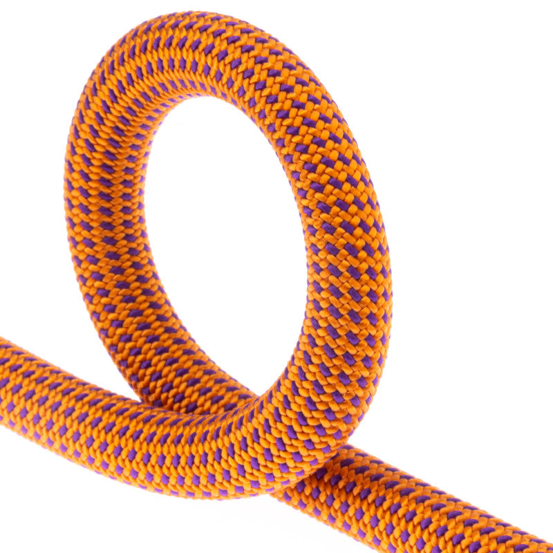 Fixe Margalef 9.6mm climbing rope in orange