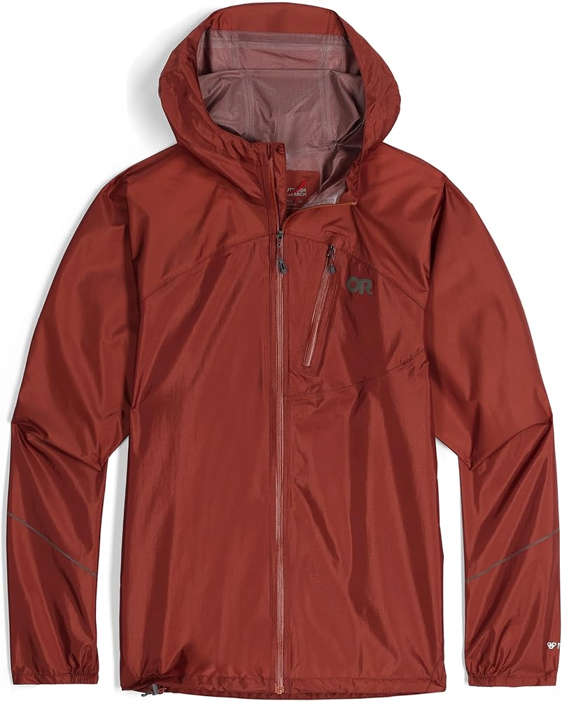 Outdoor Research Men's Helium Rain Jacket - Size S - Spice
