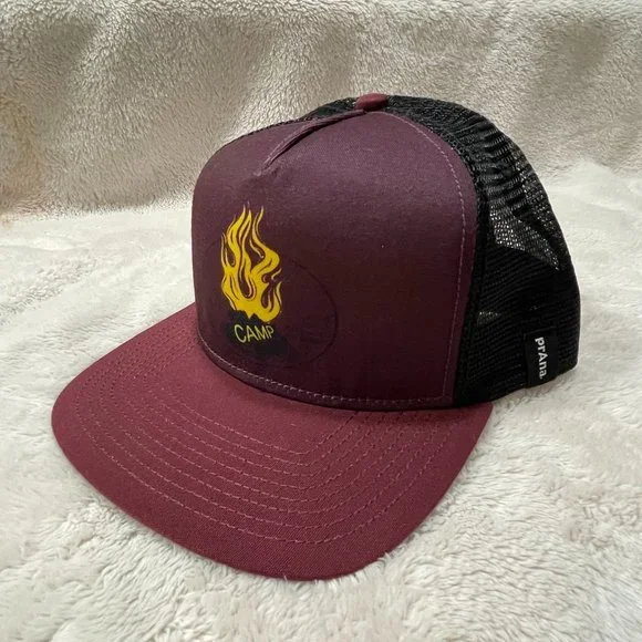 Prana Journeyman Flat Brim Hat  - Mulberry Vamp Fire 2.0